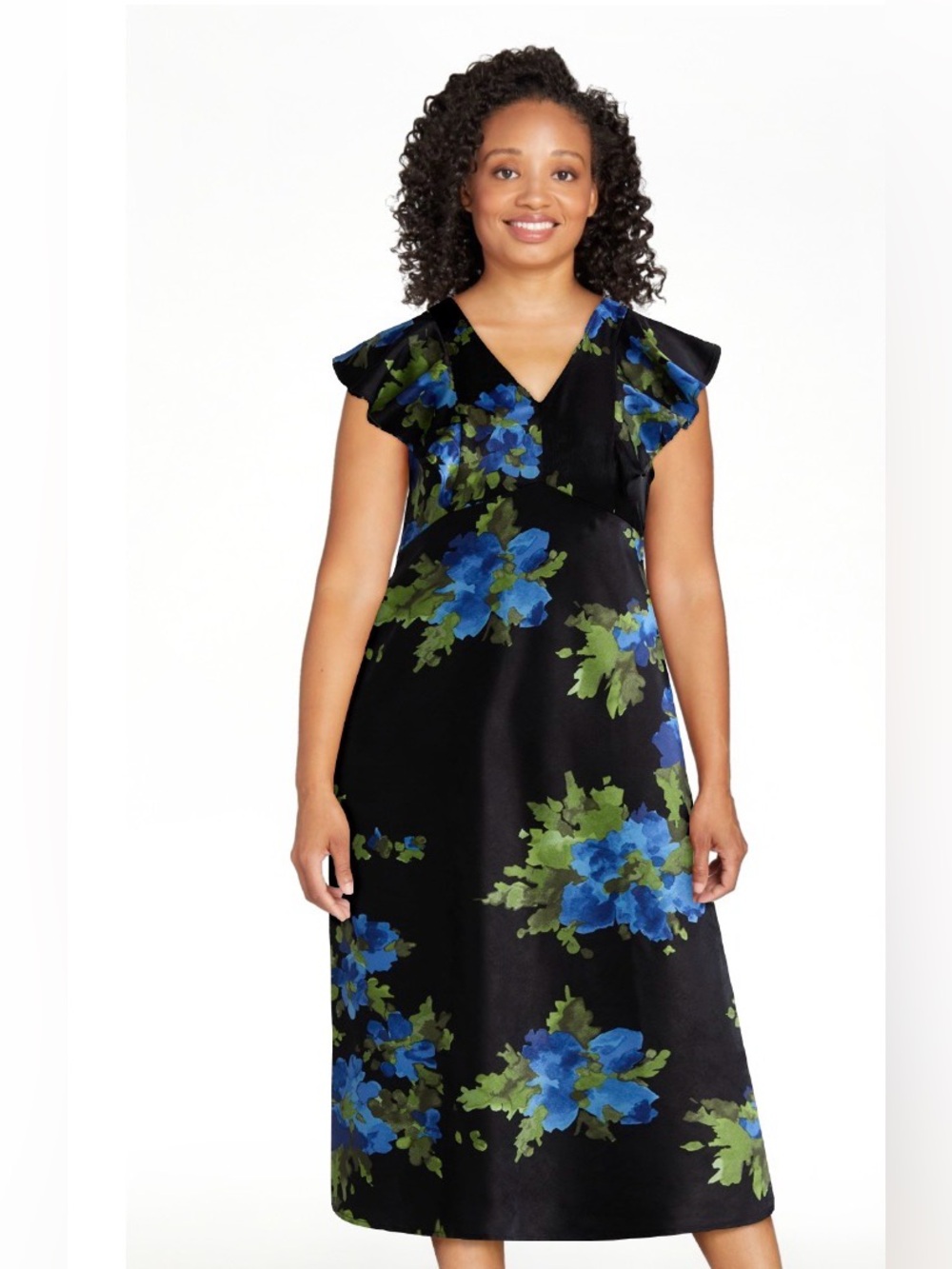 Flutter sleeve dress